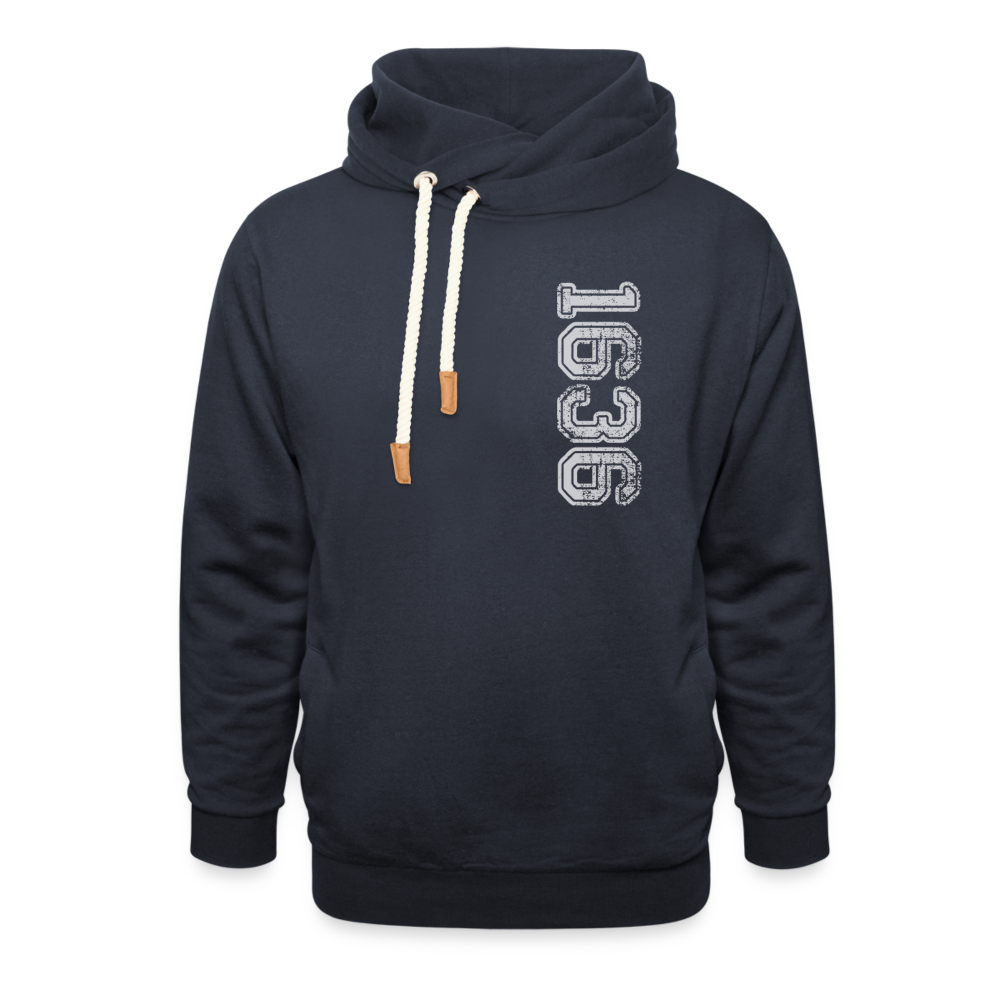 1636 Shawl Collar Hoodie - navy
