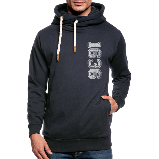 1636 Shawl Collar Hoodie - navy